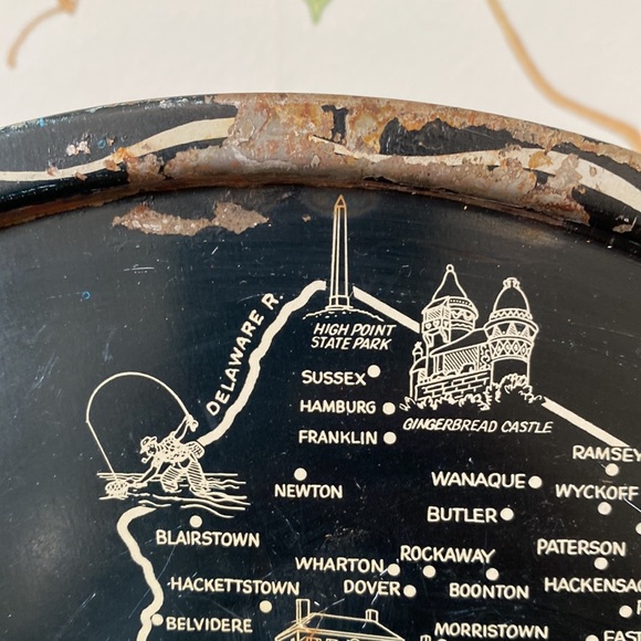 VTG New Jersey Tin Souvenir Tray - Picture 4 of 6